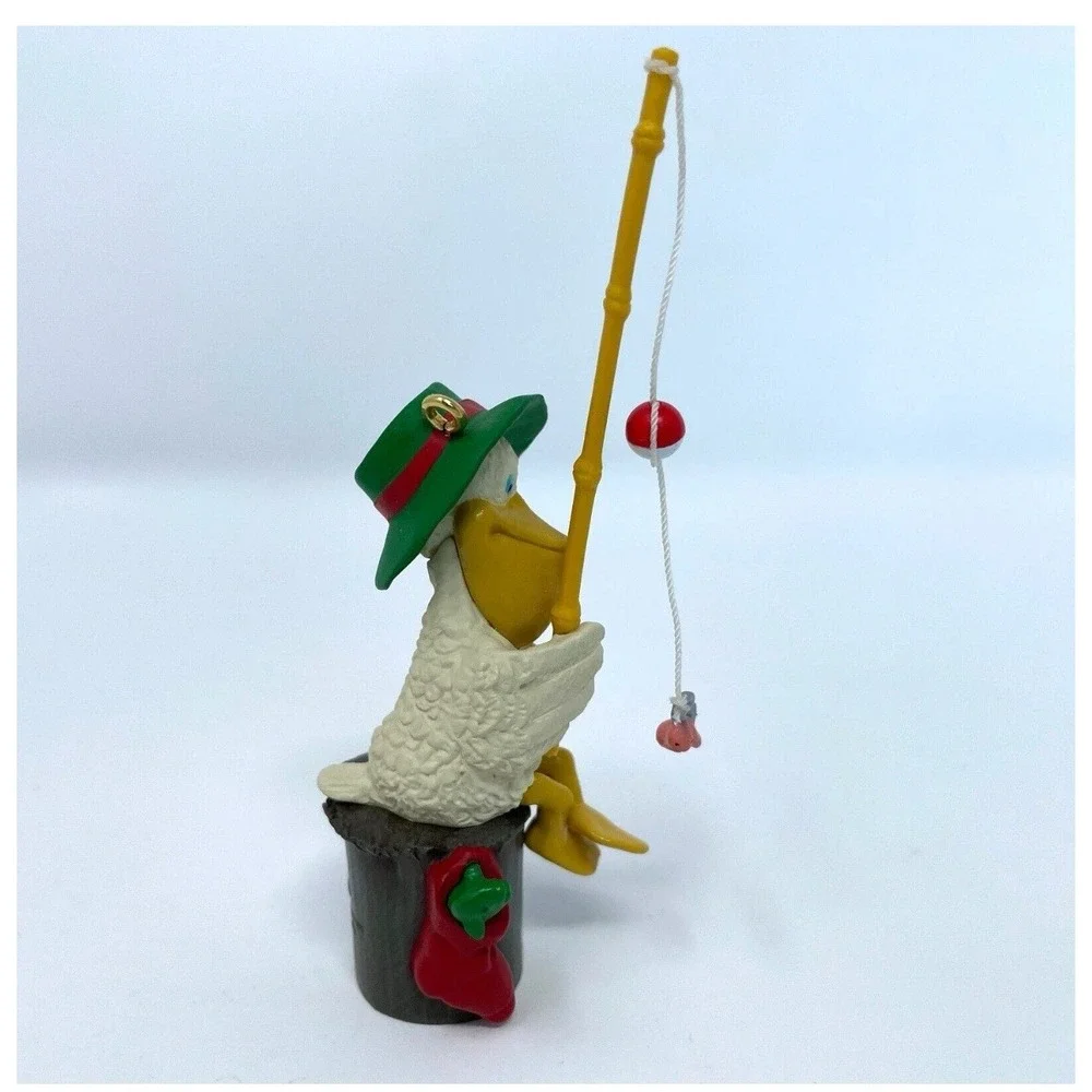 VTG Hallmark Keepsake‎ Christmas Ornament Fills the Bill Pelican Fishing 1993
